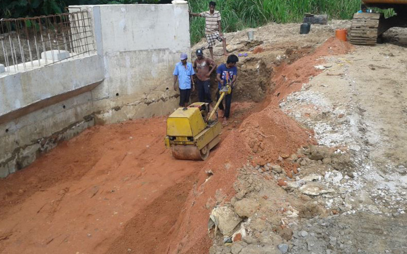 Construction of Concrete Bridge (Suduwella)